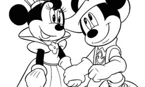 Coloriage Minnie À Imprimer Élégant Coloriage Minnie Et Dessin Minnie à Imprimer Avec Mickey…