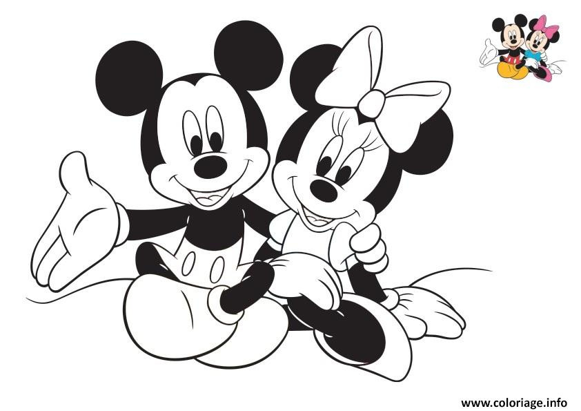 Coloriage Minnie Noel Génial Coloriage Disney Minnie Et Mickey Les Amoureux Jecolorie
