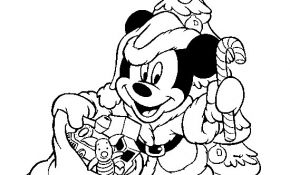 Coloriage Minnie Noel Unique Coloriage Mickey Porte Les Cadeaux De Noel Dessin Gratuit