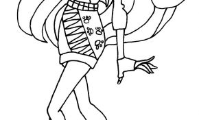 Coloriage Monster High Génial Coloriage Monster High Baby Toralei