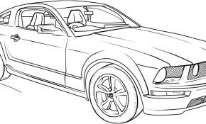 Coloriage Mustang Inspiration Ford Mustang Gt Lineart Coloring Page