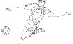 Coloriage Neymar Luxe Coloriages Thomas Muller Fr Hellokids
