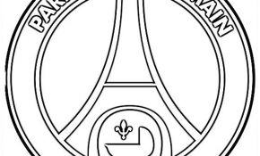 Coloriage Neymar Psg Unique Coloriage Logo De Paris Saint Germain De Foot Dessin