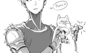 Coloriage One Punch Man Inspiration Kitty Saitama By Florbe On Deviantart