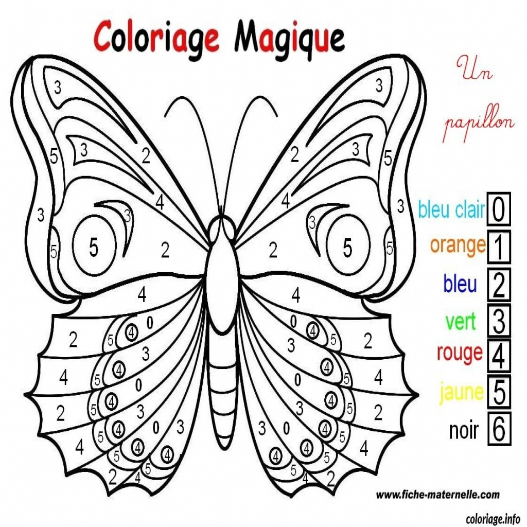 Coloriage Papillon Facile Nice Coloriage Magique Un Papillon Facile Dessin Destin