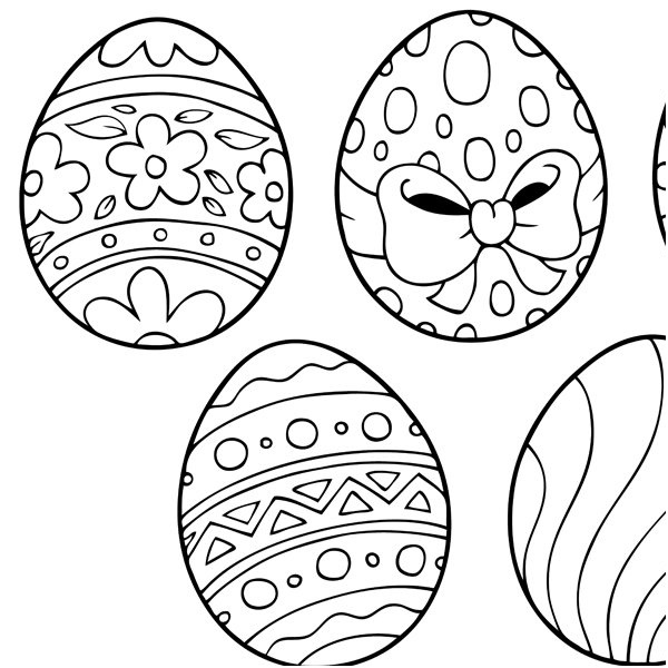Coloriage Paques À Imprimer Gratuit Nouveau Coloriage De Pâques Les Gros Six œufs De La Poule