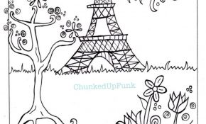 Coloriage Pdf Génial Paris Illustration Pdf Coloriage Paris En Page De Coloriage
