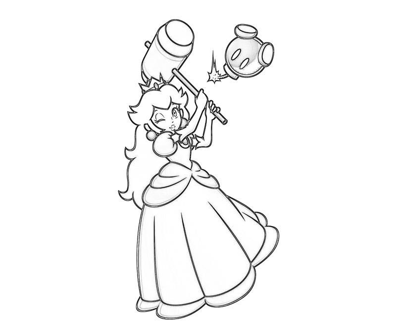 Coloriage Peach Frais Coloring Pages Princess Peach And Daisy Coloring Home
