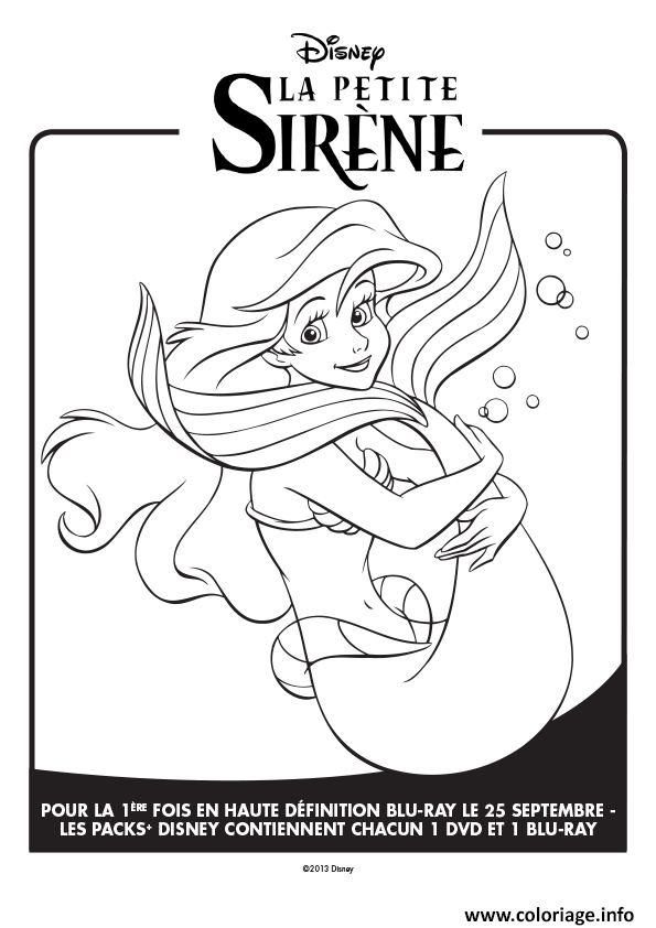 Coloriage Petite Sirene Nouveau Coloriage Disney La Petite Sirene Officiel Affiche 4