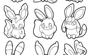 Coloriage Pokemon Kawaii Frais Coloriage Pokemon Eevee Evolutions List Dessin à Imprimer