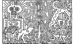 Coloriage Pop Art Nice Keith Haring 2 Coloriage Keith Haring Coloriages Pour