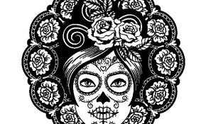 Coloriage Pour Grand Frais Coloriage De Fête Des Morts Au Mexicain Femme Pour