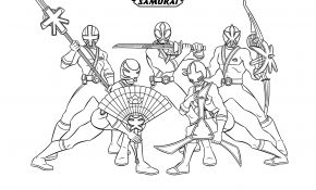Coloriage Power Ranger Frais Coloriage Samurai Power Rangers Equipe Dessin