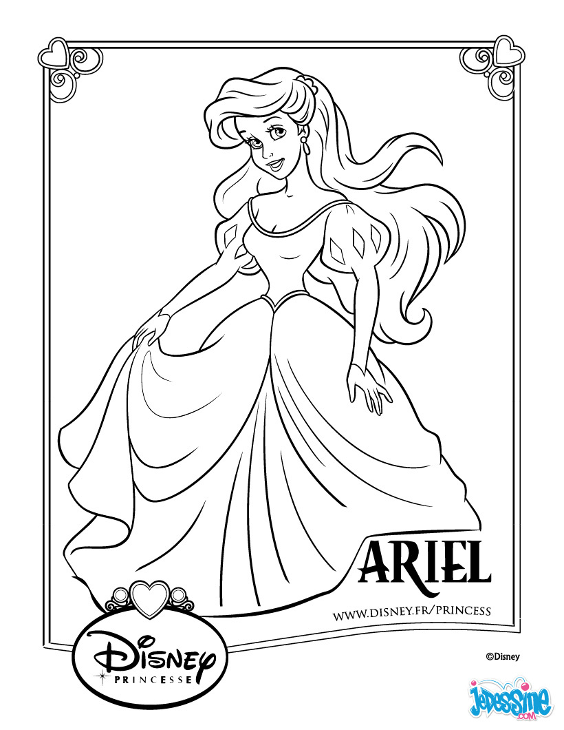 Coloriage Princesse Ariel Élégant 19 Dessins De Coloriage La Petite Sirène à Imprimer à Imprimer