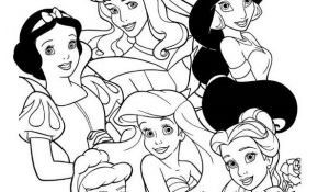 Coloriage Princesse Disney Ariel Élégant Coloriage Les Princesses Disney Momes