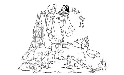 Int Ressant Coloriage Princesse Disney Blanche Neige Collection