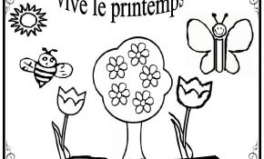 Coloriage Printemps À Imprimer Gratuit Meilleur De Coloriage Vive Le Printemps Maternelle Simple Dessin