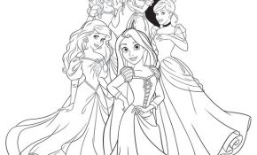 Coloriage Raiponce À Imprimer Luxe Coloriage Princesse Disney à Imprimer En Ligne