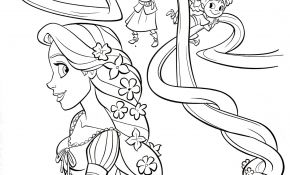 Coloriage Raiponce Pascal Luxe Disney Princess Rapunzel Tangled Coloring Pages