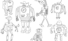 Coloriage Robot Meilleur De Coloriages Les Robots – Dinett Illustration