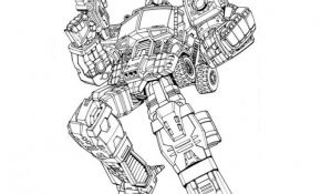 Coloriage Robot Transformers Élégant Coloriage Transformers Optimus Prime Dessin Gratuit à Imprimer