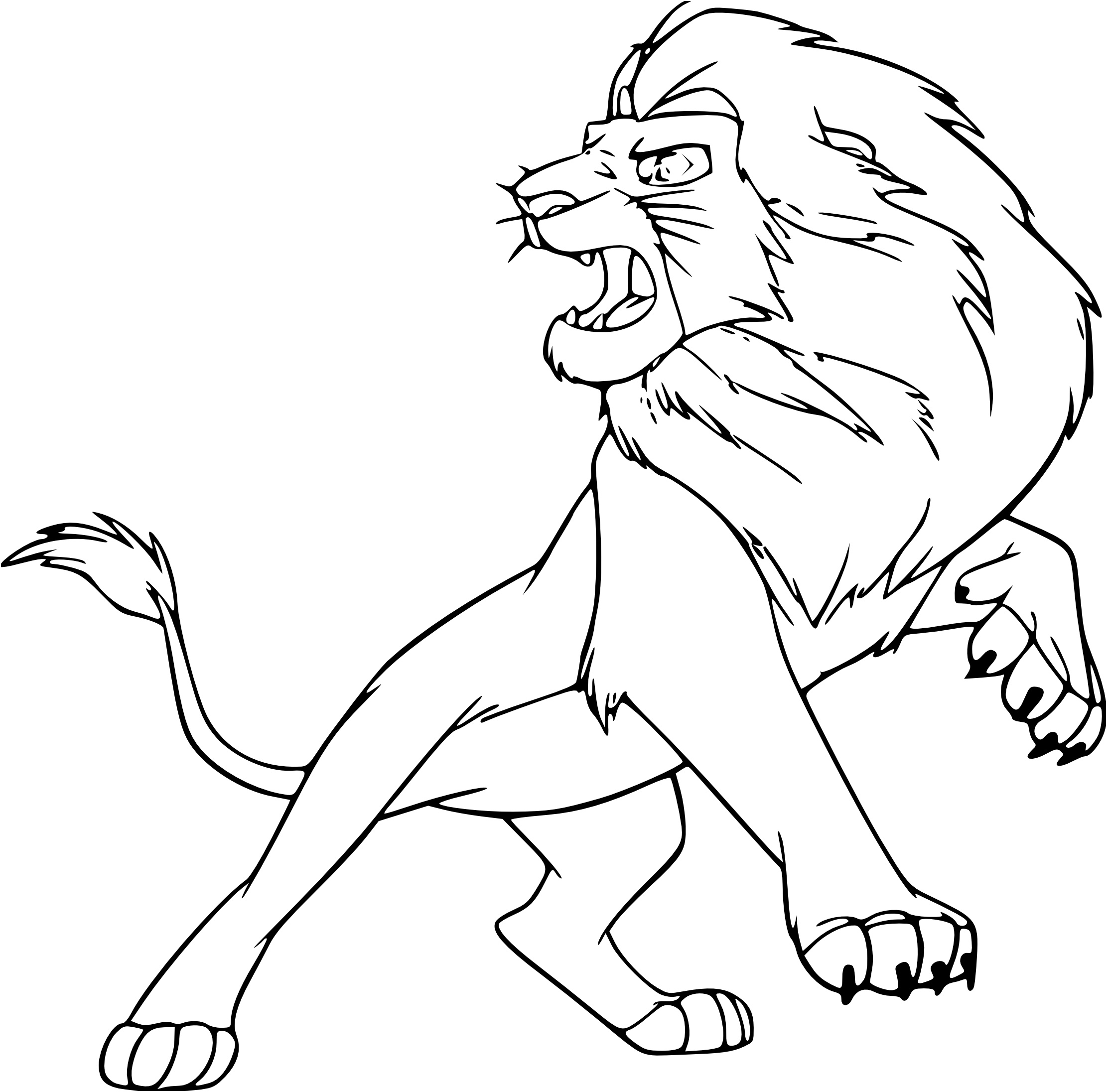 Coloriage Roi Lion Unique Coloriage Le Roi Lion 3 à Imprimer