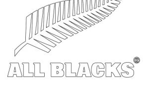 Coloriage Rugby Génial Coloriages Blason Des All Black Fr Hellokids