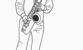 Coloriage Saxophone Nouveau Coloriage 28 Dessin Musicien