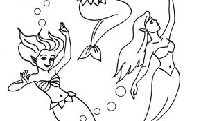 Coloriage Sirene Manga Luxe Coloriages Les Belles Sirènes Dansent Sous La Mer Fr
