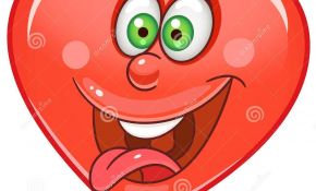Coloriage Smiley Amoureux Élégant Emoticon Smiley Emoji Del Cuore Illustrazione Vettoriale