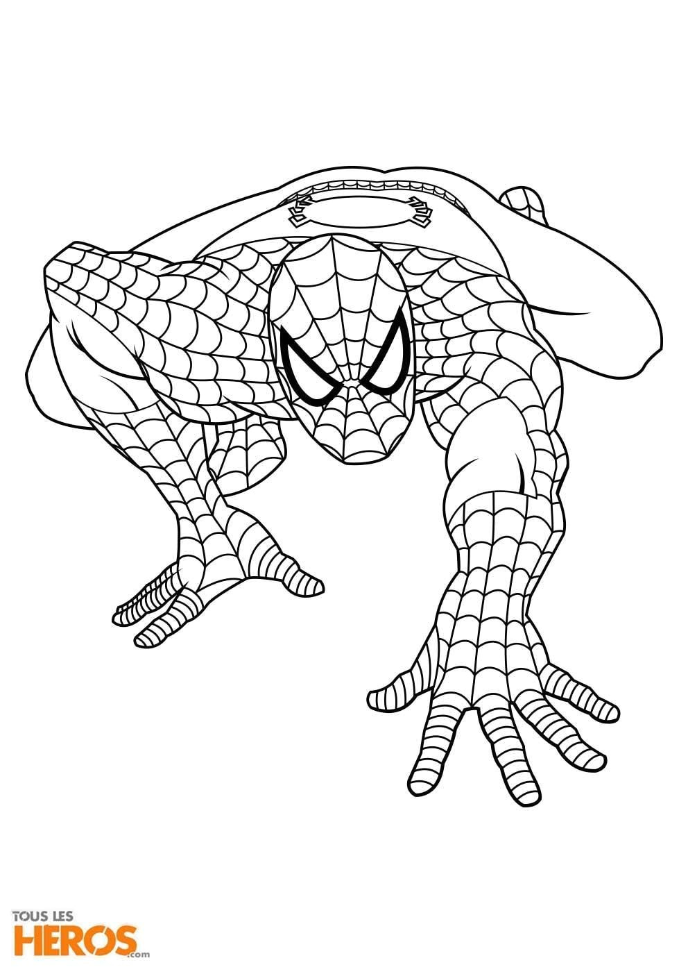 Coloriage Spider Man Génial Coloriage Vaisseau Spatial à Imprimer