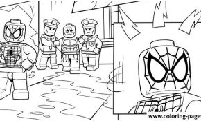 Coloriage Spiderman Lego Inspiration Lego Marvel Spiderman Police Coloring Pages Printable
