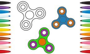 Coloriage Spinner Frais Hand Spinner Coloring Pages For Kids And How To Draw