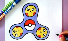 Coloriage Spinner Luxe Hand Spinner Pokemon Dessin
