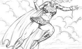 Coloriage Super Girl Frais Supergirl 13 Super Héros – Coloriages à Imprimer