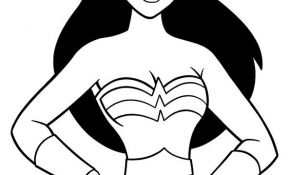 Coloriage Super Héros Girl Luxe Wonder Woman Super Héros – Coloriages à Imprimer