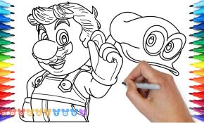 Coloriage Super Mario Odyssey Génial How To Draw Mario Super Mario Odyssey