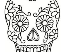 Coloriage Tête De Mort Élégant Coloriage Tête De Mort Mexicaine 20 Dessins à Imprimer