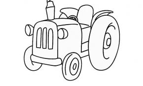 Coloriage Tracteur Facile Inspiration Coloriage Tracteur 86 Dessin