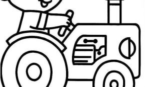 Coloriage Tracteur Remorque Meilleur De Coloriage Tracteur Avec Un Animal Dessin