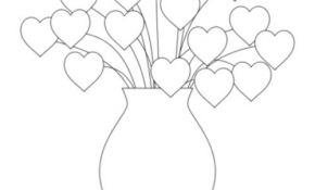 Coloriage Vase Unique Hearts Flowers Coloring Pages For Kids Disney Coloring