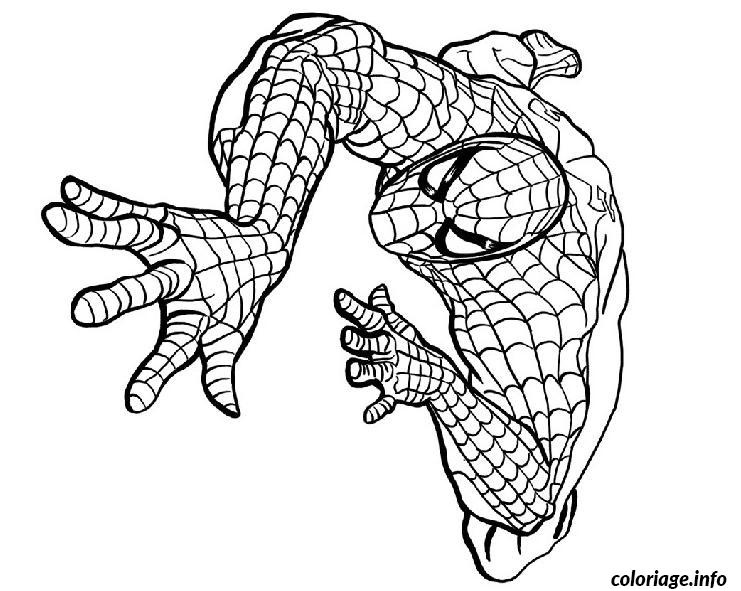Coloriage Venom Meilleur De Coloriage Spider Man En Marche Sur Un Mur Dessin