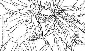 Coloriage Winx Nice Coloriages Bloom Transformation Bloomix Fr Hellokids