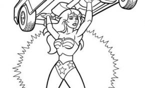 Coloriage Wonder Woman Génial Coloriage Wonder Woman La Force à Imprimer
