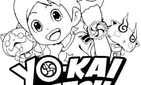 Coloriage Yokai Watch Meilleur De Coloriage Yo Kai Watch 3 Logo Dessin