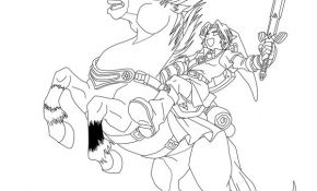 Coloriage Zelda Breath Of The Wild A Imprimer Nice Link And Epona Line Art By Frozen Phoenix On Deviantart