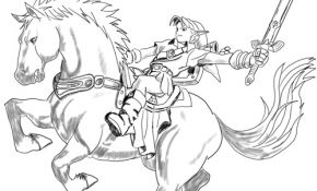Coloriage Zelda Luxe How To Draw Epona And Link From The Legend Of Zelda In