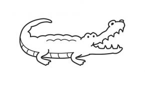 Crocodile Coloriage Élégant Dibujo Para Colorear Cocodrilo Img