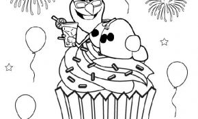 Cupcake Coloriage Meilleur De Coloriage Olaf Cupcake Reine Des Neiges Jecolorie