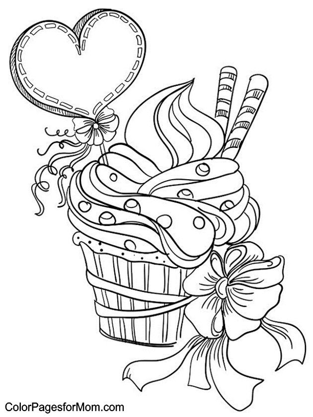 Cupcake Coloriage Nouveau 1484 Best Simply Cute Coloring Pages Images On Pinterest